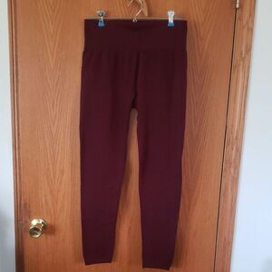 NWT DBCP Maroon Leggings Joggers Sz XL